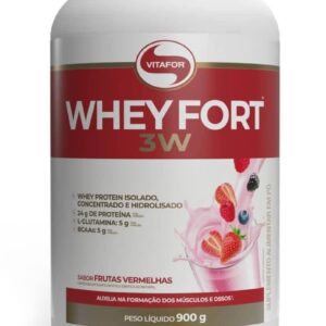 Vitafor - Whey Fort 3W - 900g - Frutas Vermelhas-radardasaude