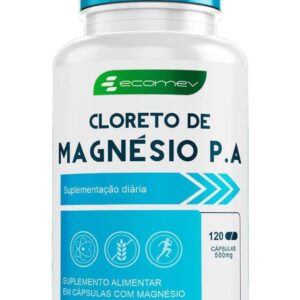 Cloreto de Magnesio P.A Puro Concentrado Forma Importada 120Cáps 2 Meses Ecomev