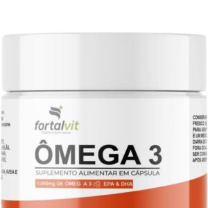 51dFH1TLkFL._AC_SL1080_.jpg Ômega 3 Fortalvit - 180 Cápsulas, EPA 540mg & DHA 360mg, Longa Duração: 60 Dias de Uso
