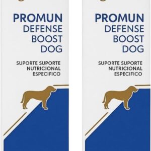 Kit 2 Suplemento Cães Promun Defense Boost Dog 3ml Probiótico Omega 3 Suporte Nutricional