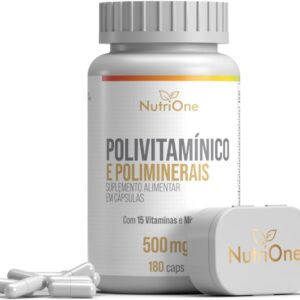 Polivitamínico Completo A-Z 15 Vitaminas e Minerais Concentrados 100% V.D. 180 Cápsulas - Nutrione-radardasaude