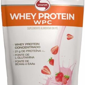 Vitafor - Whey Protein WPC - 900g - Morango-radardasaude