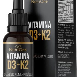 Vitamina D3 2.000 UI + K2 MK7 120mcg em Gotas, 30ml, Alta Concentração - Nutrione-radardasaude