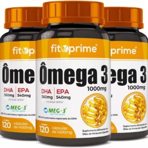 614ysGYFVcL._AC_SL1200_.jpg Kit 3 Ômega 3 Óleo De Peixe 1000mg Com Selo Meg-3® 120 Cáps