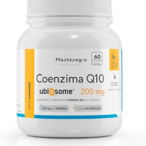 Coenzima Q10 Ubiqsome 200 mg - 3x maior absorção - Montenegro Nutrition (60 cápsulas)