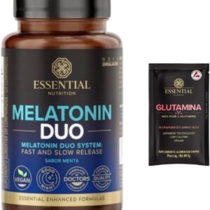 Melatonina Duo - Essential Nutrition - 120 Comprimidos Sublingual - Sabor menta + Amostra-radardasaude