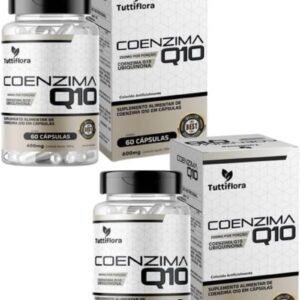 Kit Com 02 - Coenzima Q10 (200mg P/Porção) 60 Cápsulas TuttiFlora-radardasaude