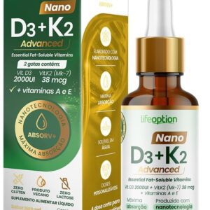 61p2oClERdL._AC_SL1200_.jpg Nano D3+K2 Advanced | Suplemento Sublingual com Vitamina D3, K2, A e E | Absorção 10x mais eficiente-radardasaude