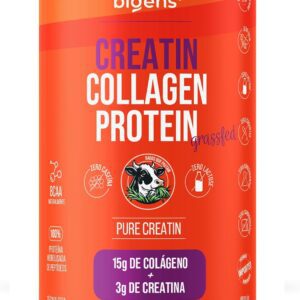 Bigens Creatin Collagen Protein – Grass-Fed (Gado de Pasto) – Zero Lactose e Caseína-radardasaude