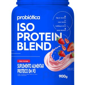 Probiótica Iso Protein Blend - 900G Morango -