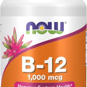 Vitamina B 12 1000mcg (100 pastilhas) Now Foods