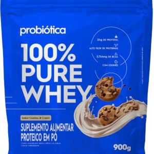 71OiTEHCyaL._AC_SL1500_.jpg Probiótica 100% Pure Whey Nova Fórmula - 900G Refil Cookies and Cream -