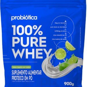 71bbe1bRFQL._AC_SL1500_.jpg Probiótica 100% Pure Whey Refil (900g) Iogurte Com Limão-radardasaude