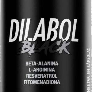 71lw3LAAOL._AC_SL1500_.jpg FTW Dilabol Black Diabo Verde 120 Cápsulas, Suplemento Pré-Treino com Beta-Alanina, L-Arginina, Resveratrol, Vitaminas C e K para Desempenho e Performance nos Treinos