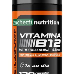 Vitamina b12 metilcobalamina 413% VD 9,9 mcg 120 capsulas Zuchetti nutrition uso 4 meses