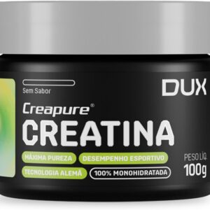 Creatina Monohidratada Sem Sabor Pote 100g - Suplementação Treino Academia, Ganho Muscular Hipertrofia, Força Energia Resistência, Suplementos Naturais - DUX HUMAN HEALTH