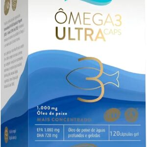 61PuVwBQ5KL._AC_SL1200_.jpg Ômega 3 Ultra Caps Concentrado 1080mg EPA 720mg DHA Óleo de Peixe 120 Cápsulas Equaliv