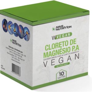 61cTFD9yJSL._AC_SL1200_.jpg Mais Nutrition Cloreto de Magnesio - Caixa com 10 saches, 33g cada