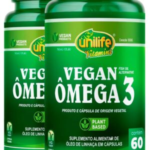 Ômega 3 Vegano - 2 unidades de 60 Cápsulas - Unilife-radardasaude