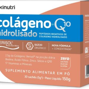 Colágeno Hidrolisado Verisol Coenzima Q10 Silício Orgânico 30 Sachês Maxinutri-radardasaude