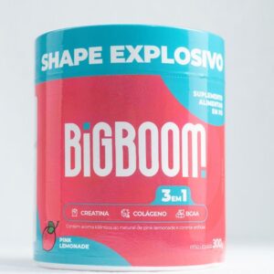 Creatina - BIGBOOM - 100% Pura 300G. A única 3 em 1 | Colágeno, BCAA + Creatina Monohidratada - para mulheres, crescimento de glúteos, crescimento muscular, aumento de energia, auxílio cognitivo e Colágeno.