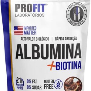 Albumina + Biotina Refil Stand-Up - 1000g Creme de Avelã - ProFit-radardasaude