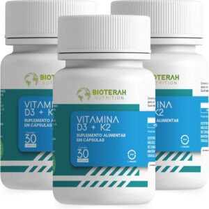 Vitamina D3 + K2 90 Cápsulas BIOTERAH Suplemento Alta Concentração em Nutrientes-radardasaude