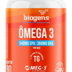 71lmcMqzIdL._AC_SL1500_.jpg Ômega 3 TG, 540MG EPA | 360MG DHA, MEG-3®, Bigens (90 caps)