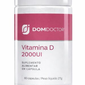Vitamina D 2000 UI 60 Cápsulas Dom Doctor Suplemento Alimentar Sem Glúten