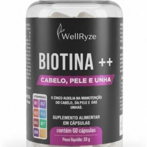 41aho9k-HTL._AC_SL1024_.jpg Suplemento Alimentar com Biotina, Zinco, Selênio e Vitaminas do Complexo B – Uso Diário – 60 Cápsulas