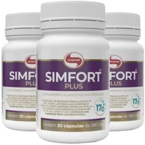 Kit com 3 Suplementos Simfort Plus 30 caps Cada