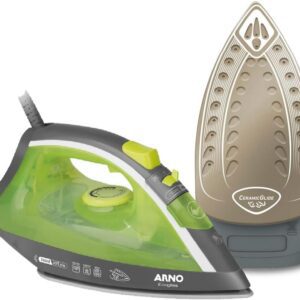 Ferro a Vapor Arno Ecogliss com Base Cerâmica e Modo Economia de Energia, 1200W, Verde, FEC1 110V-radardasaude