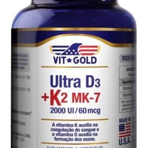 Vitamina K2 60mcg + Vitamina D3 2000UI Vitgold 60 caps.-radardasaude