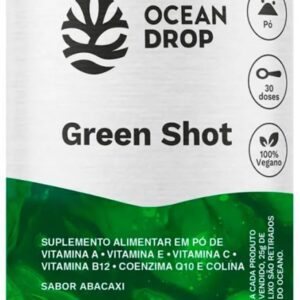 Green Shot Vitaminas A E B12 Antioxidante Natural Ocean Drop-radardasaude