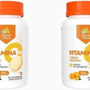 Vitamina C Zinco Selênio com 60 comprimidos Efervescente 1000mg-radardasaude