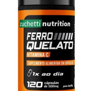 Ferro Quelato Bisglicinato 34mg 120 Cápsulas Vitamina C 200mg Zuchetti nutrition-radardasaude