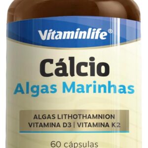 CÁLCIO - ALGAS MARINHAS (ALGAS LITHOTHAMNION, VITAMINA D3 E VITAMINA K2)
