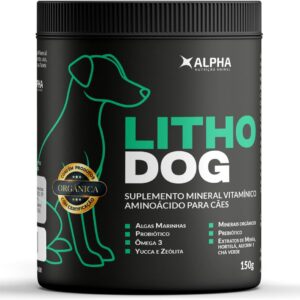 Suplemento Mineral e Vitamínico para Cães | Algas Marinhas, Ômega 3, Minerais Orgânicos, Pré e Probióticos | Evita Queda de Pelos | 150g