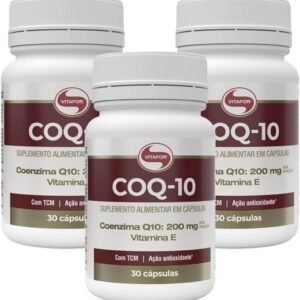 613oN-HLoPL._AC_SL1200_.jpg Kit 3 Coenzima Q10 200mg Vitafor 30 Cápsulas