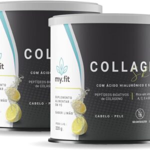 Kit 2x Collagen Skin - Colágeno Hidrolisado com Ácido Hialurônico 100mg + Biotina e Vitaminas - Fórmula Completa para Manutenção da Pele, Unhas e Cabelo-radardasaude