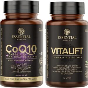 Kit Coenzima Q10 Coq10 (60cps) + Polivitamínico Vitalift (90cps) - Essential Nutrition