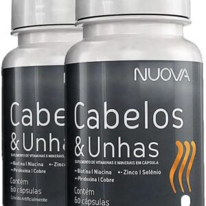 Kit 2 Nuova Cabelos e Unhas Biotina Catarinense 60 cápsulas-radardasaude