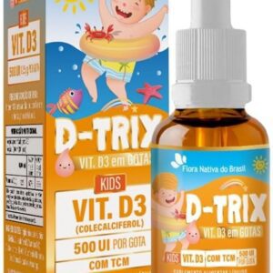 61QSXGxbT4L._AC_SL1000_.jpg D-Trix (Vitamina D3 Infantil) 30ml - Flora Nativa (Tamanho único, Morango)