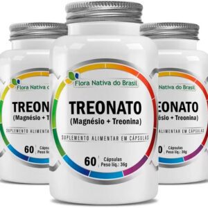 Kit Magnesio Treonato (Magnesio + Treonina) 3x 60 Capsulas Cada - Flora Nativa