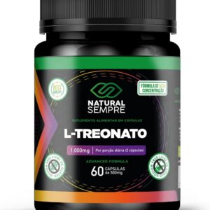 Magnesio L - Treonato 1000mg 60 capsulas 100% Puro Natural Sempre
