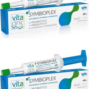 Kit 2 Probiotico Symbioplex Seringa Vita Clinic 14G UNIDADE Simbiotico Cães e Gatos-radardasaude