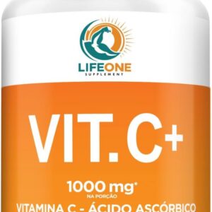 Vitamina C, 1000mg, Suplemento Alimentar, 60 Cápsulas, Life One