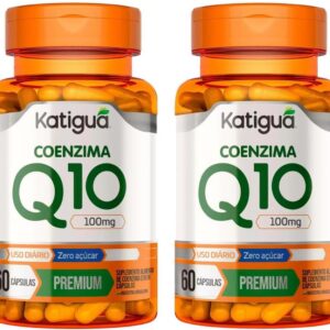 Kit 2 Coenzima Q10 Ubiquinona Premium 100mg CoQ10-60 Cápsulas de Katigua-radardasaude