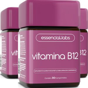 03 POTES DA VITAMINA B12 METILCOBALAMINA - FÓRMULA AVANÇADA COM MÁXIMA ABSORÇÃO E PUREZA - 90 DOSES-radardasaude