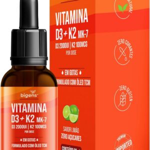 71eWGEqodL._AC_SL1500_.jpg Vitamina D3 + K2 MK-7, em Gotas, D3 2000UI | K2 100mcg, sabor limão, 20ml, Biogens